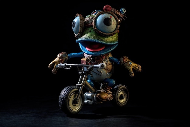 Scooter muppet karakter illustratie generatieve ai