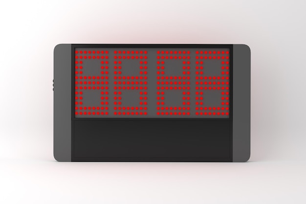 Photo scoreboard front side isolated in white background