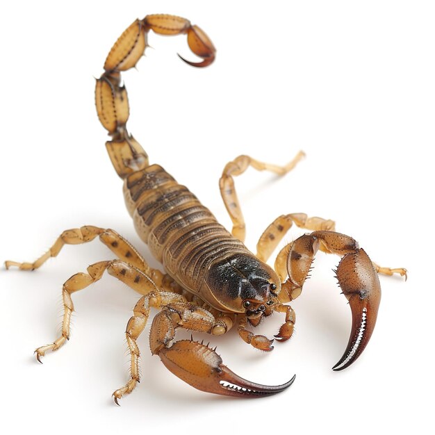 A scorpion in white background Job ID 35f1d00052324507b7c1ba49bf10c2cf