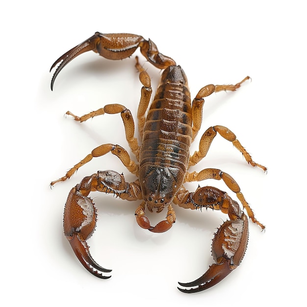 A scorpion in white background Job ID d5dc6a25b2a24a3a9adcb3e88bf6ec80