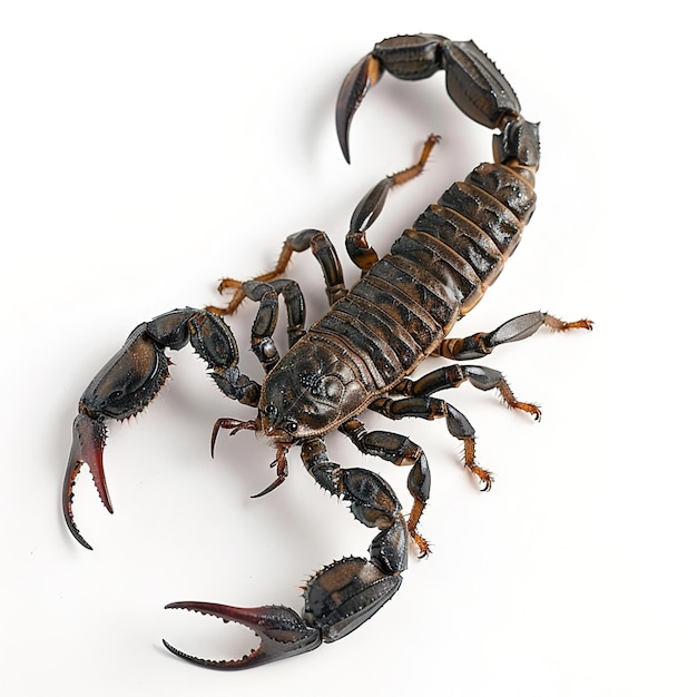 A scorpion in white background Job ID df30e98ab3ce47e8ab367e96dbaef2c6