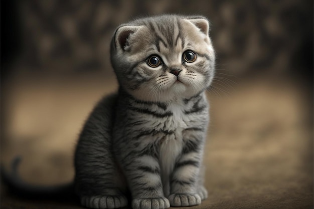 Scottish fold kitten Generatieve AI