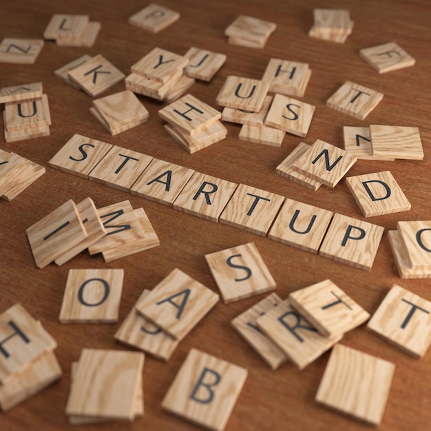 Scrabble letters startup