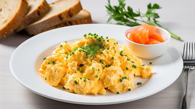 Scrambled Eggs with Vegetables and GlutenFree Bread