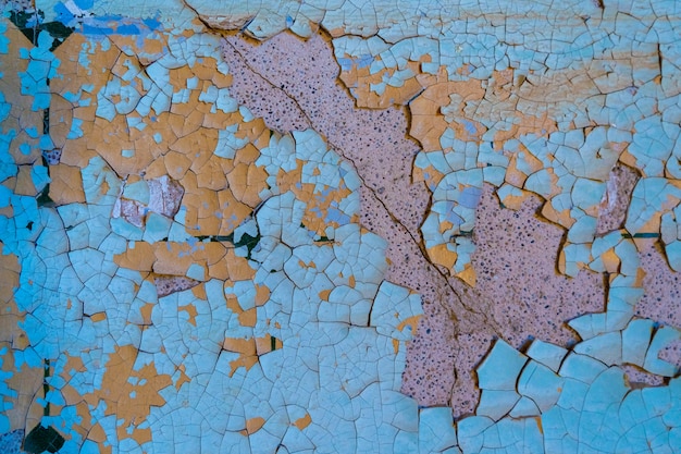 Scraped wall in Kolmanskop ghost town in Namibia.