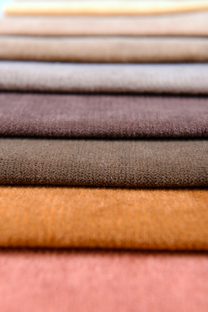 Scraps of colored tissue close up