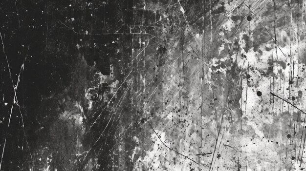Photo scratch grunge urban background grunge black and white distress texture grunge rough dirty wall