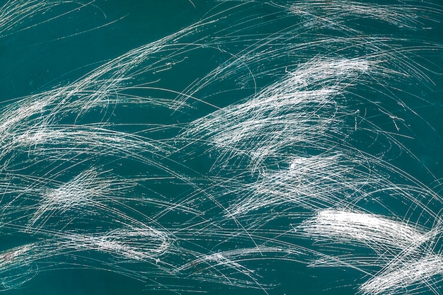 Scratched green chalkboard