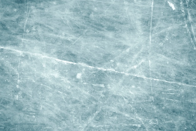 Поцарапанная текстура льда, фон, вид сверху