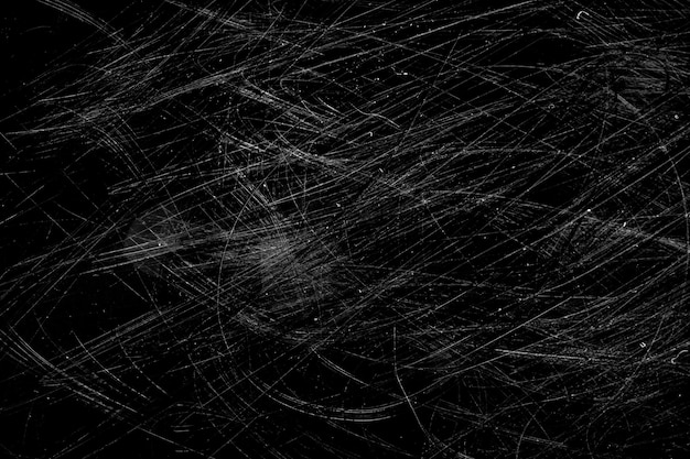 Scratches isolated on black background