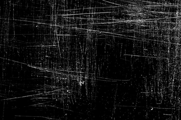 Scratches isolated on black background