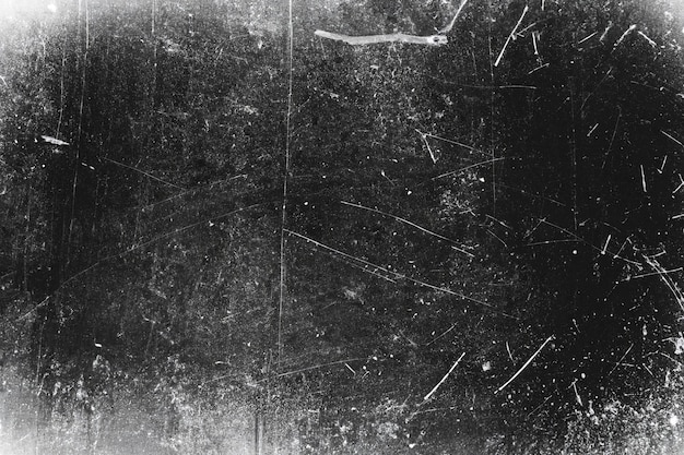 Photo scratches isolated on black background