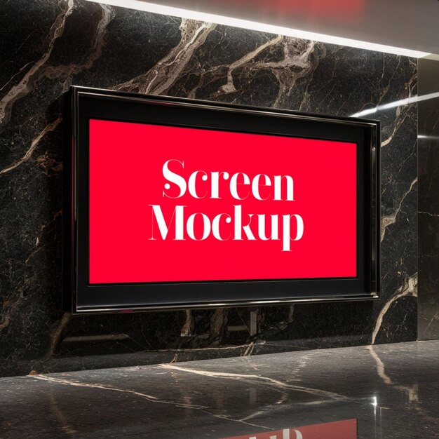 a screen that says screen on it