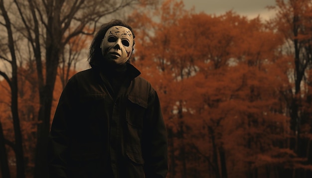 screengrab of HALLOWEEN Michael Myers movie by Wes Anderson