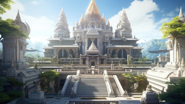 a screenshot of the entrance to the temple