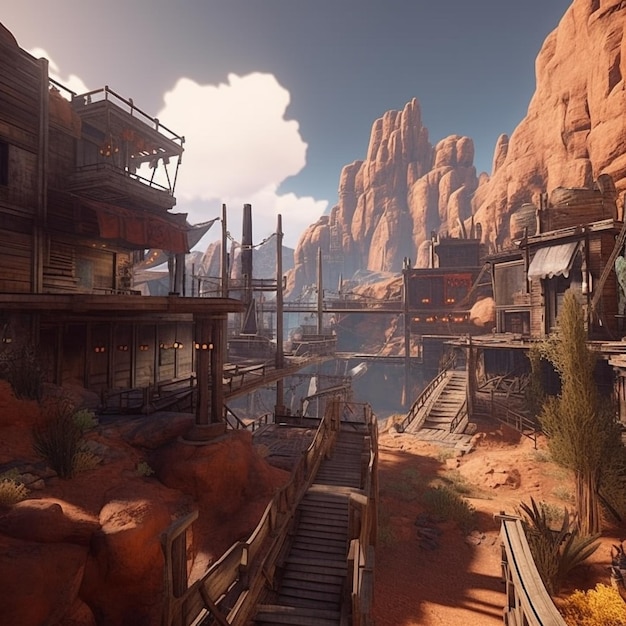 A screenshot of a game called the canyon.