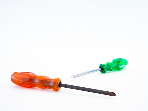 Screwdriver on isolated white background 