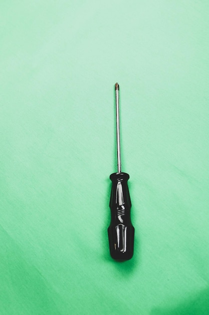 Screwdriver with a plastic handle