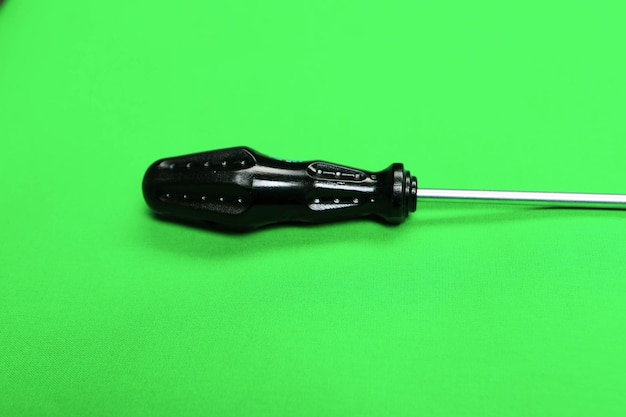 Screwdriver with a plastic handle