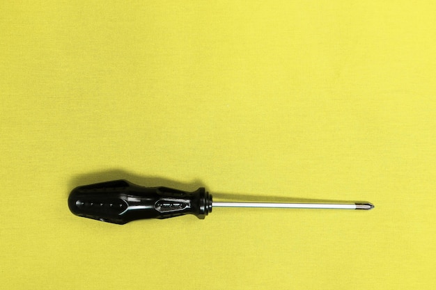 Screwdriver with a plastic handle