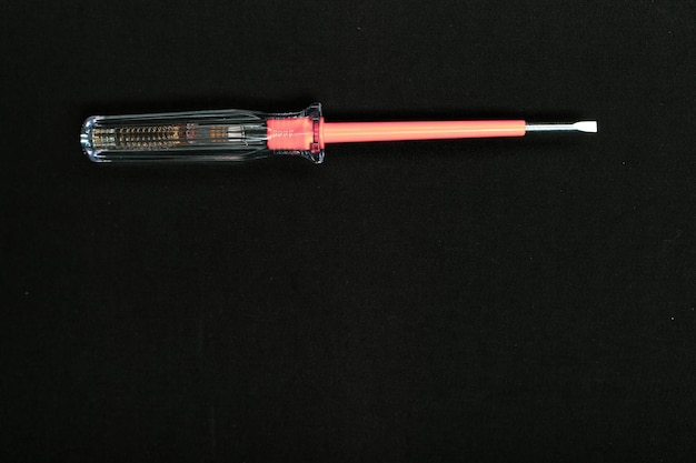 Screwdriver with a plastic handle