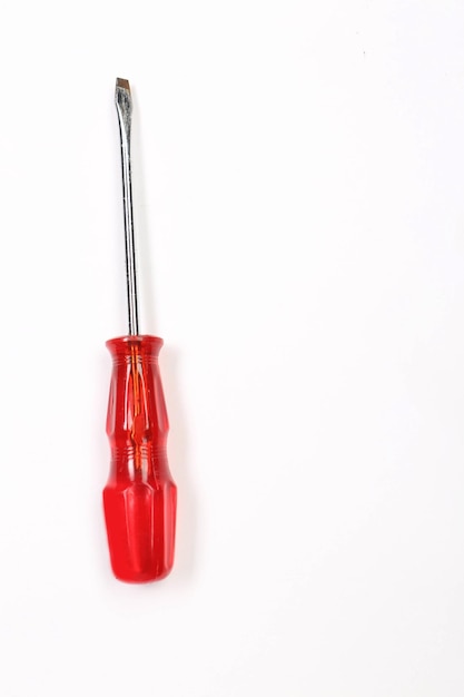 Screwdriver with a plastic handle