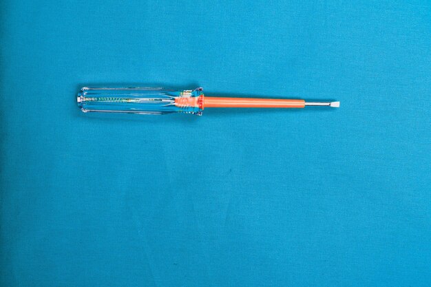 Screwdriver with a plastic handle