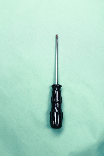 Screwdriver with a plastic handle