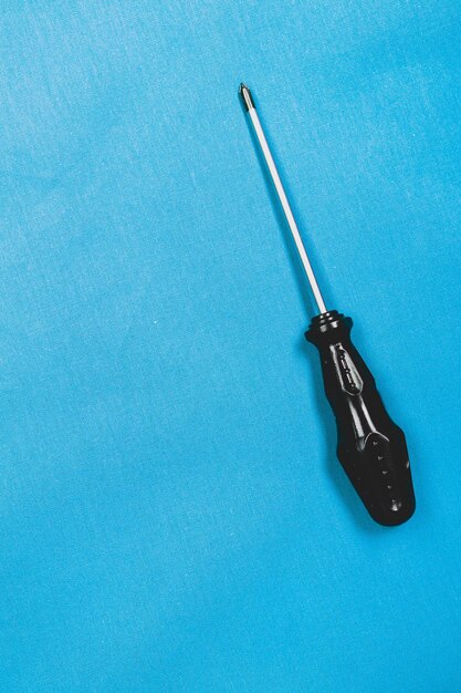 Screwdriver with a plastic handle