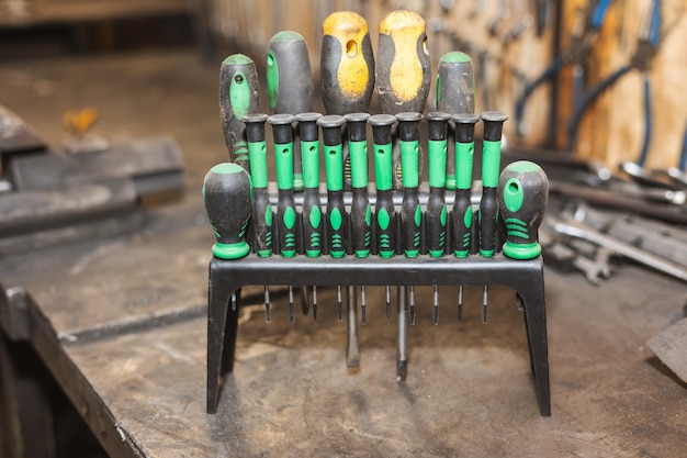 Screwdrivers tools for mechanic and building