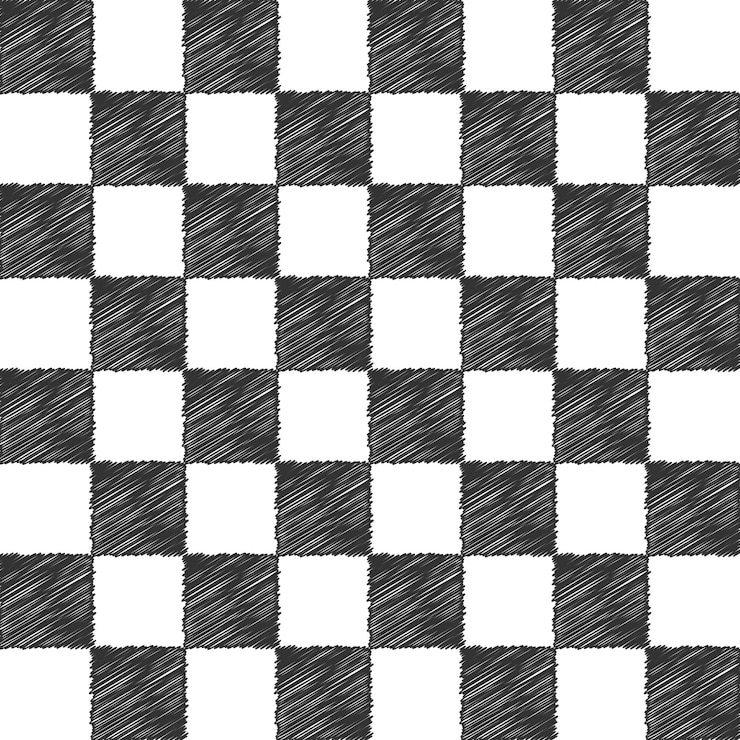 Photo スクリブルチェスチェッカーボード 手描きチェスボードベクトルデザイン