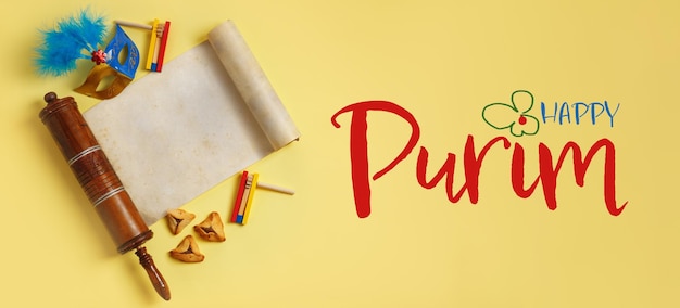 The Scroll of Esther and Purim Festival objects