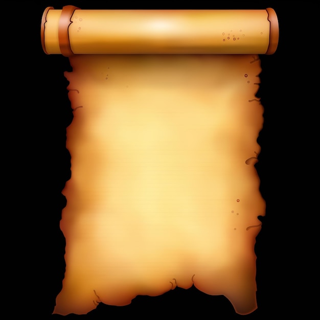 A scroll with a scroll on it