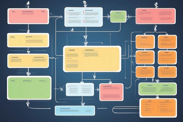 Photo scrum board task list planning team tasks and collaboration plan flowchart