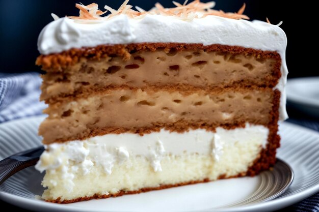 Scrumptious Coconut Cake Slice Temptation