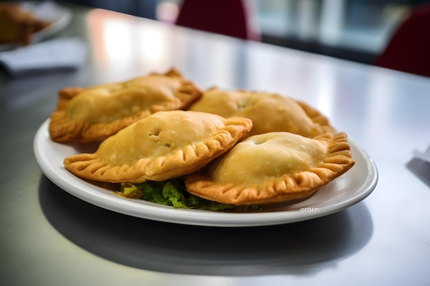 Scrumptious Empanadas on a Plate Ready to Satisfy