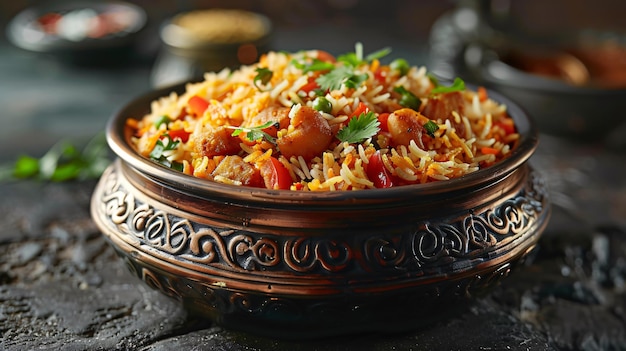 Scrumptious and flavorful Indian biryani