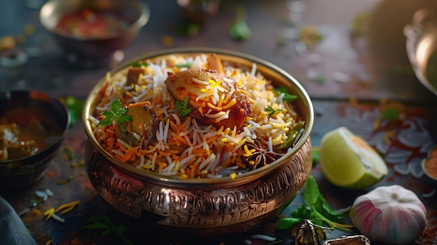 Scrumptious and flavorful Indian biryani