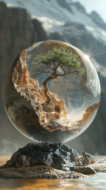 Sculpted balls of ecosystems Desert