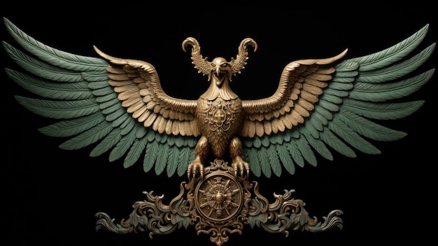 Foto replica scolpita del garuda pancasila