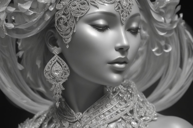 sculpted woman