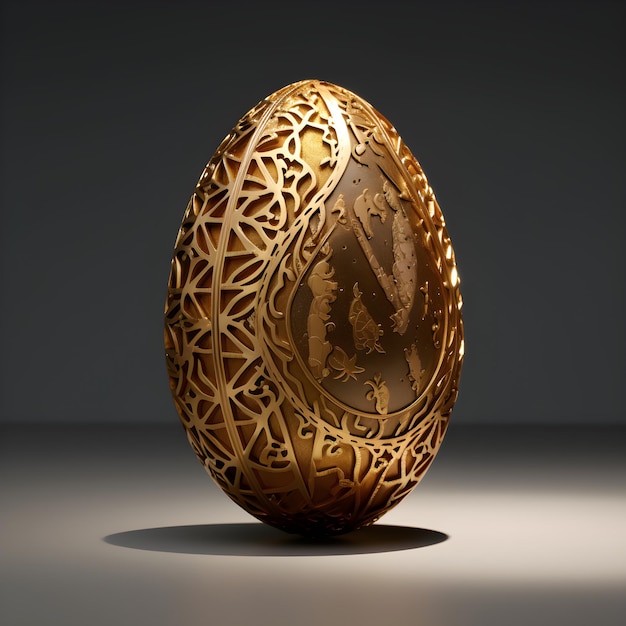 a sculpture of a dragon egg with texture detail and color