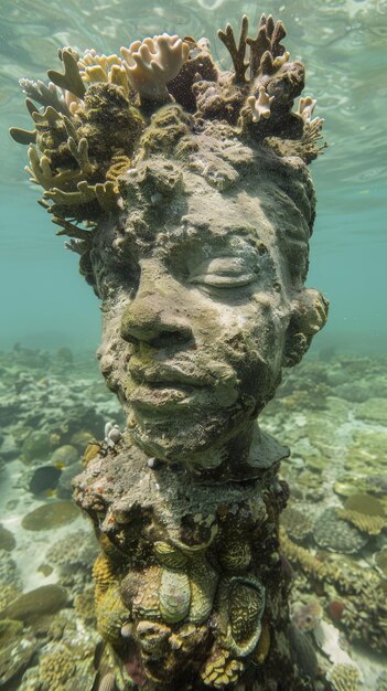 Сад скульптур под морем искусство встречает морскую жизнь