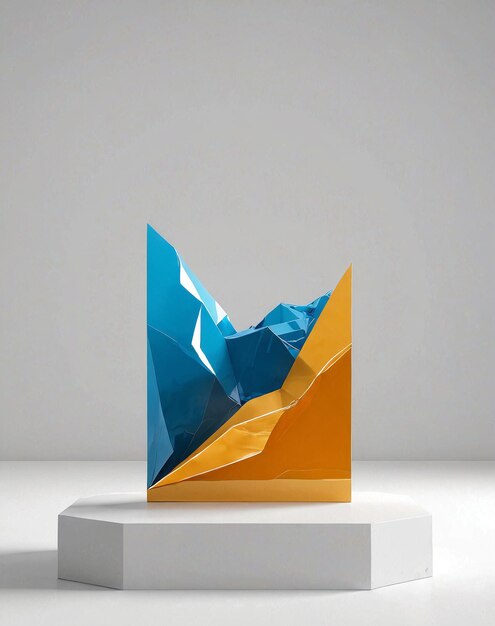 a sculpture made out of paper