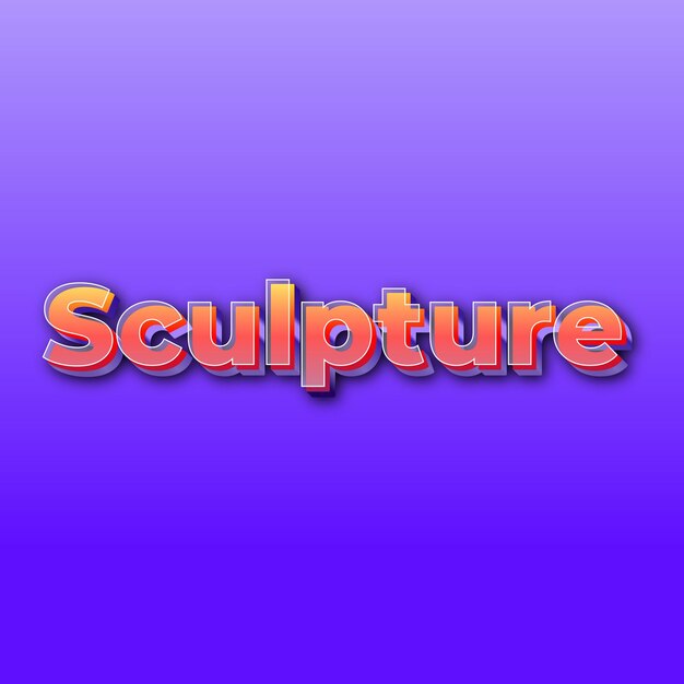 Sculpturetext effect jpg gradient purple background card photo