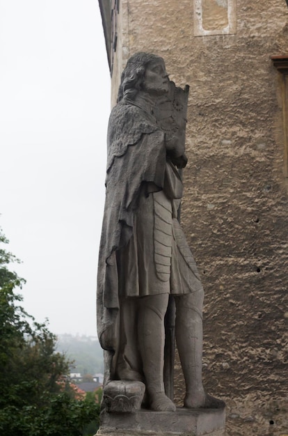 Sculptuur in het kasteel Cesky Krumlov