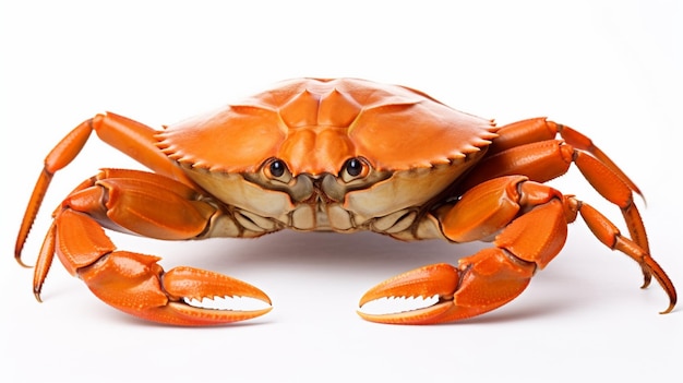 Scylla serrata Mud crab isolated on white background Generative AI