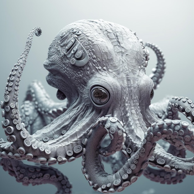 Photo sea animals octopus