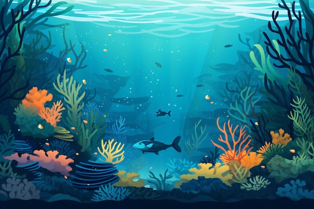 under the sea background for conference