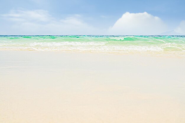 Sea Background Shore Blue Water White Sky Season Summer Tropical